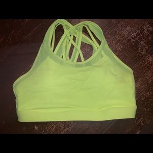 Fabletics Neon Mesh Sports Bra L